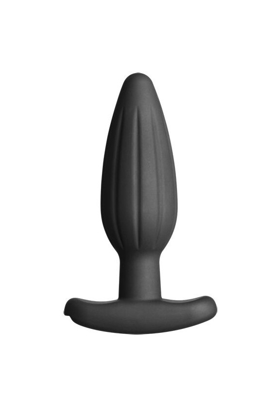 ELECTRASTIM - PLUG ANAL DE SILICONE PRETO ROCKER MÉDIO