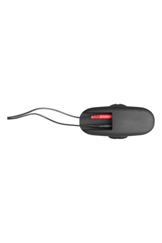 ELECTRASTIM - PLUG ANAL DE SILICONE PRETO ROCKER MÉDIO