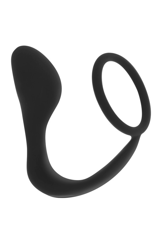 OHMAMA - SILICONE ANAL PLUG WITH RING 10.5 CM