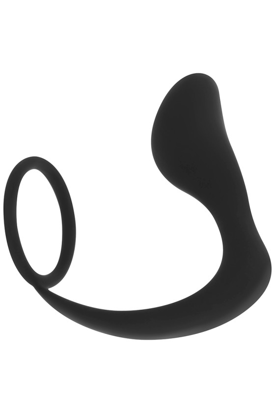 OHMAMA - PLUG ANAL EN SILICONE AVEC ANNEAU 10,5 CM