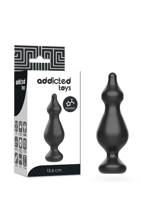 ADDICTED TOYS - ANAL SEXUAL PLUG 13.6 CM BLACK