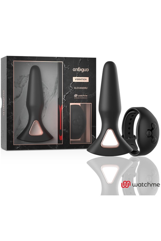 ANBIGUO - WATCHME CONTROLE REMOTO VIBRADOR ANAL PLUG ALEXANDRU