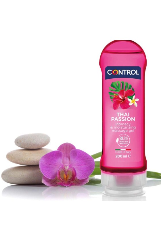 CONTROL - 2 EN 1 MASSAGE  PLEASURE THAI PASSION 200 ML