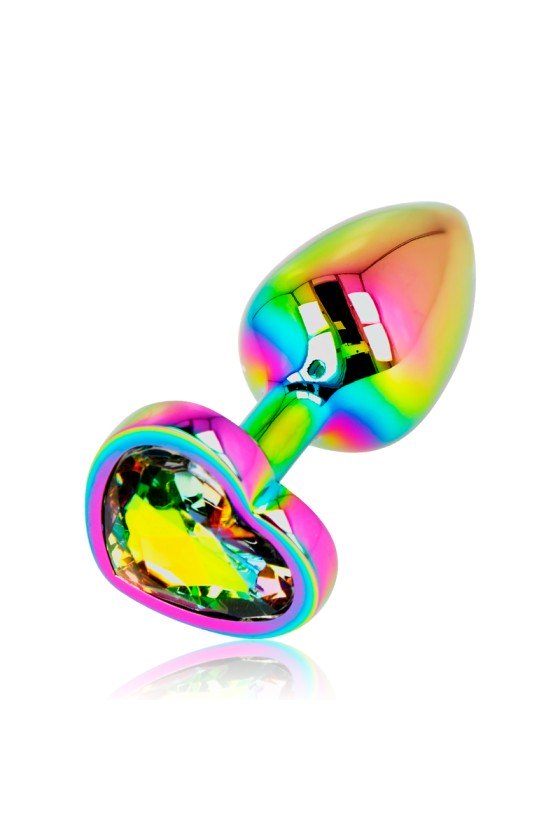 OHMAMA - PLUG ANALE CUORE IRIDESCENTE TAGLIA S