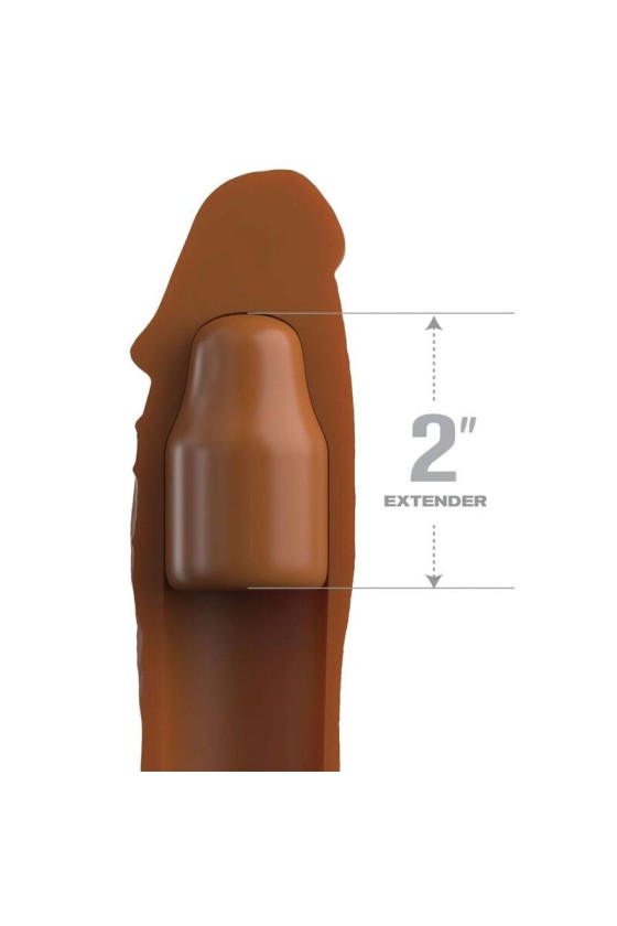 FANTASY X- TENSIONS - PIPEDREAMS SLEEVE 20,32 CM + 5,00 CM INCH PLUG CARAMEL