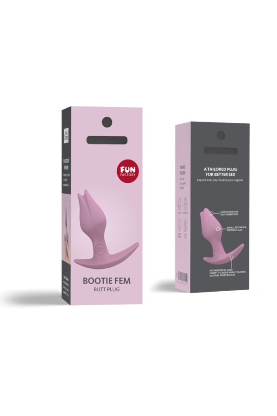 FUN FACTORY - BOOTIE FEM FEMALE ANAL BUTT PLUG ROSE