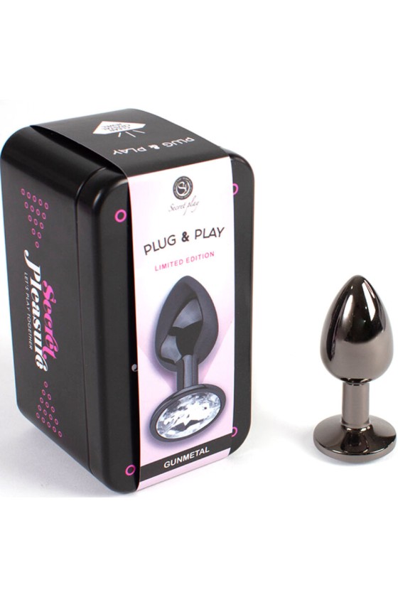 SECRETPLAY - BUTT PLUG GUNMETAL TAGLIA PICCOLA 7 CM