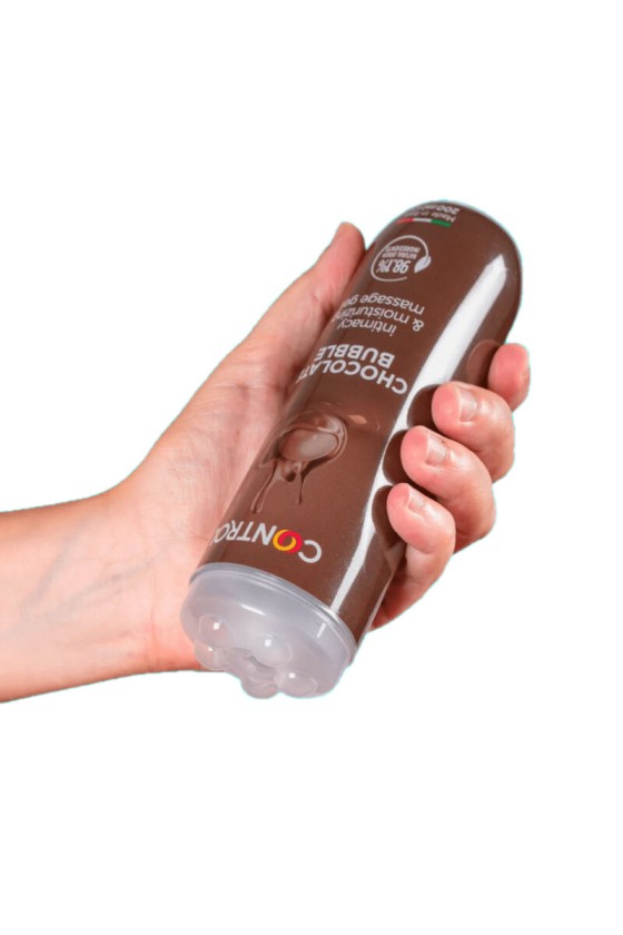 CONTROL - GEL DE MASAJE 3 EN 1 BURBUJA DE CHOCOLATE 200 ML