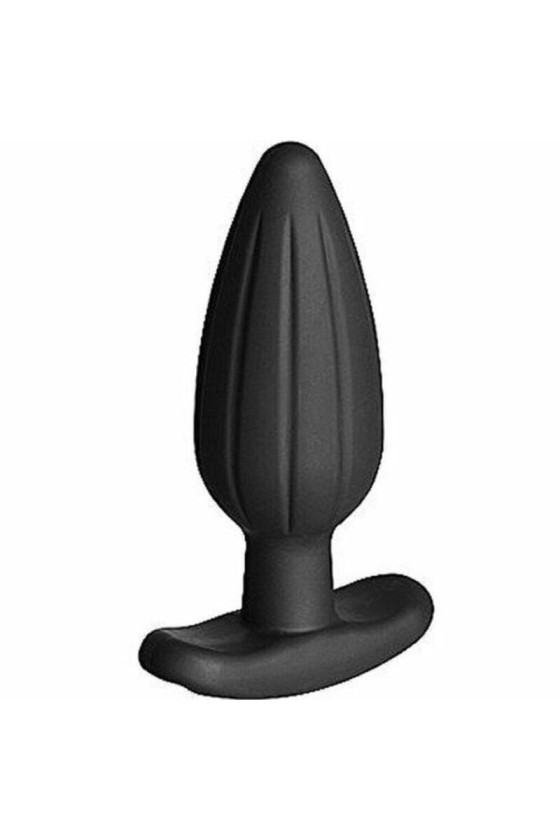 ELECTRASTIM - PLUG ANAL DE SILICONE PRETO ROCKER GRANDE