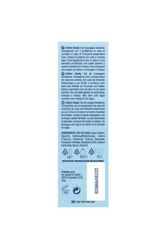 CONTROL - GEL DE MASAJE ALGODÓN DE AZÚCAR 3 EN 1 200 ML