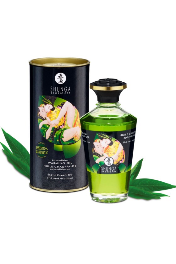 SHUNGA - BIO-GRÜNER TEE-WÄRMEEFFEKT-MASSAGEÖL 100 ML