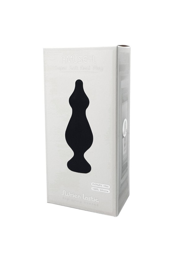 ADRIEN LASTIC - AMUSE ANAL PLUG SILICONE BLACK SIZE L