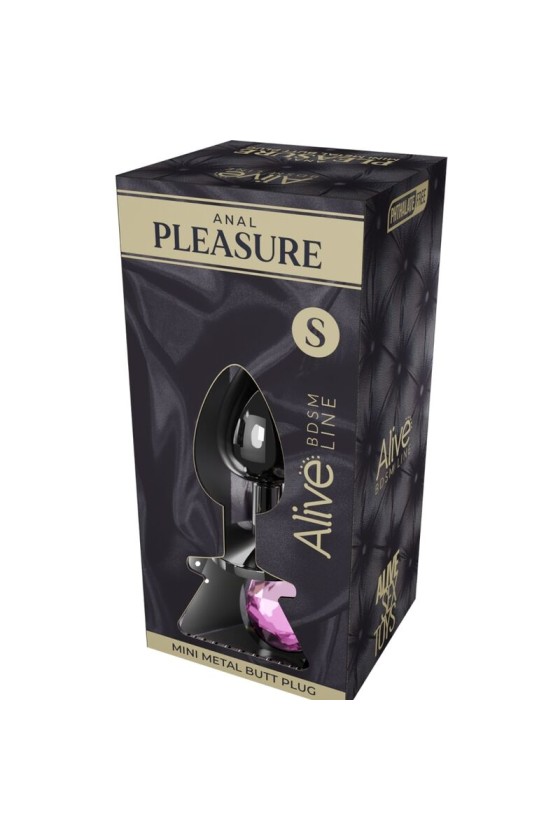 ALIVE - ANAL PLEASURE MINI PLUG METALL ROSA GRÖSSE S