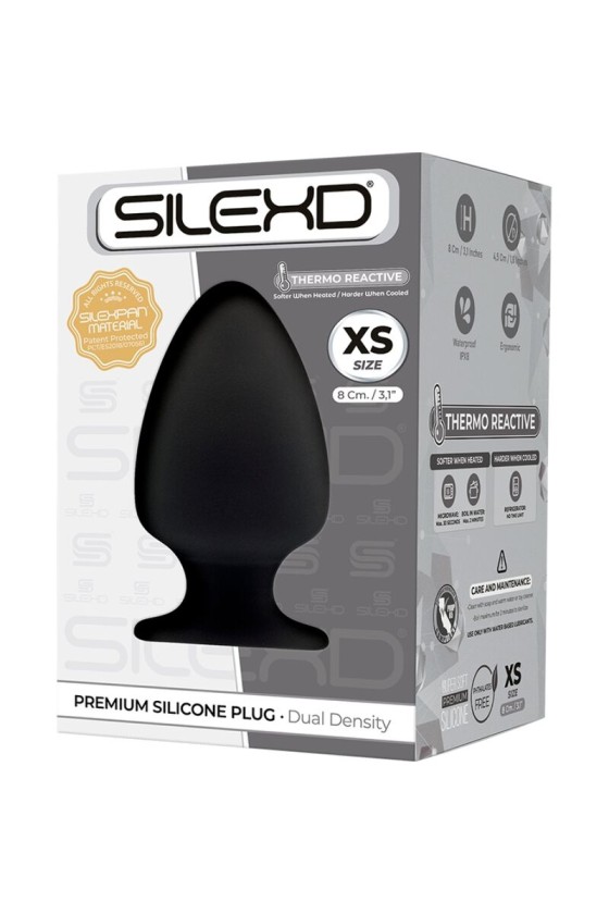 SILEXD - MODELLO 1 PLUG ANALE PREMIUM SILEXPAN SILICONE PREMIUM TERMOREATTIVO TAGLIA XS