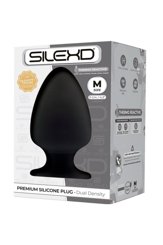 SILEXD - MODELO 1 PLUG ANAL PREMIUM SILEXPAN SILICONE PREMIUM TERMOREATIVO TAMANHO M