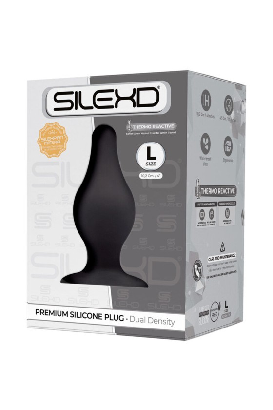 SILEXD - PLUG ANAL MODÈLE 2 PREMIUM SILEXPAN SILICONE PREMIUM THERMOREACTIF TAILLE L