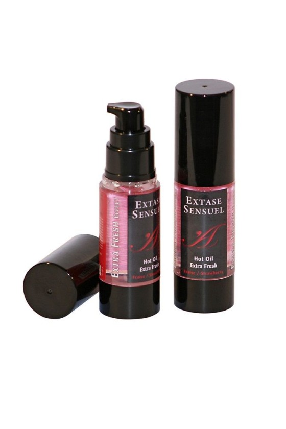 EXTASE SENSUAL - HUILE DE MASSAGE EFFET FRAISE EXTRA FRAÎCHE 30 ML