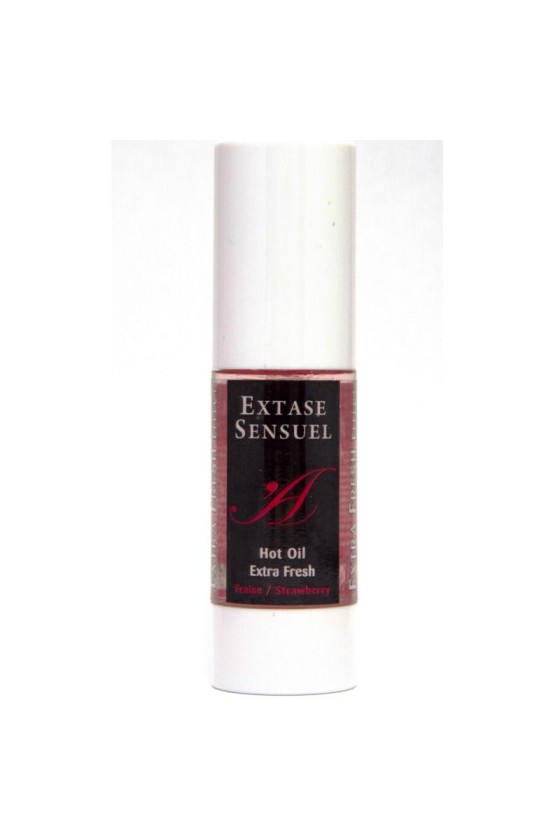 EXTASE SENSUAL - ACEITE DE MASAJE EFECTO FRESA EXTRA FRESCO 30 ML