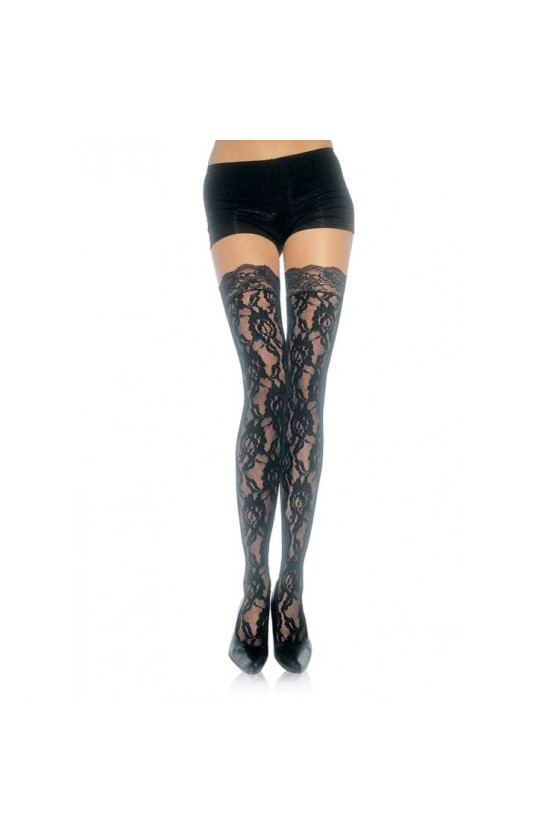 LEG AVENUE - FLORAL LACE...