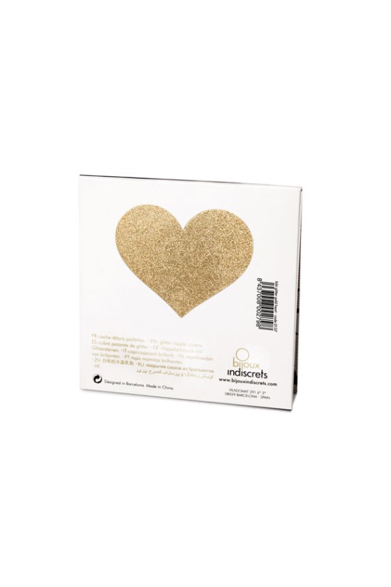 BIJOUX - INDISCRETS FLASH GOLDEN HEART NIPPELABDECKUNGEN