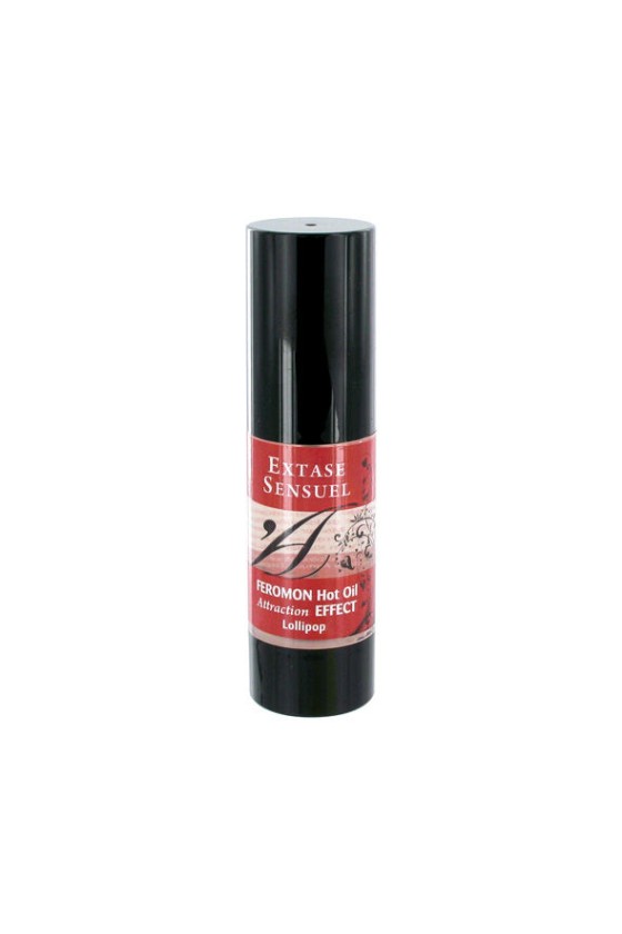 EXTASE SENSUAL - HUILE DE MASSAGE EFFET CHAUFFANT AUX PHÉROMONES SUCETTES 30 ML