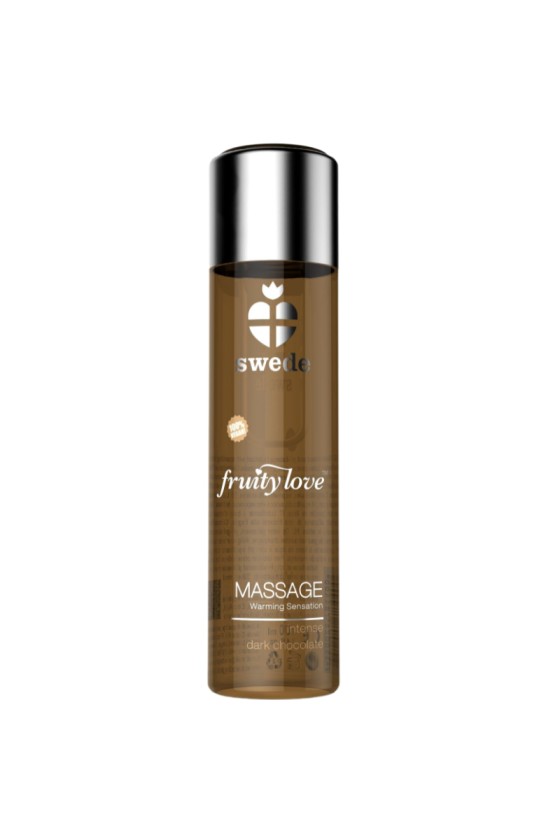 SWEDE - FRUITY LOVE EFEITO DE AQUECIMENTO ÓLEO DE MASSAGEM INTENSO CHOCOLATE ESCURO 120 ML