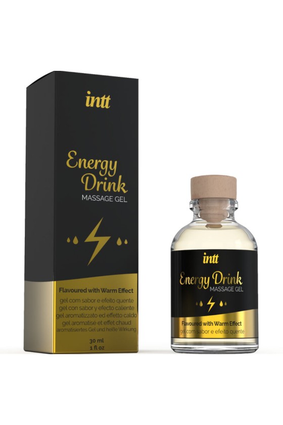 INTT MASSAGE  ORAL SEX - MASSAGE GEL WITH FLAVORED ENERGY CA DRINK AND HEATING EFFECT