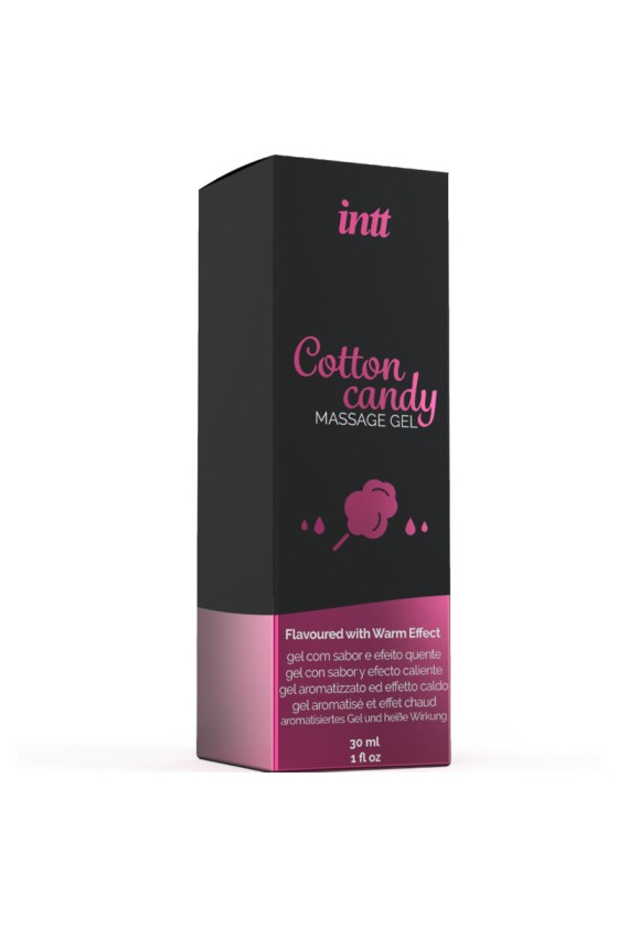 INTT MASSAGE  ORAL SEX - GEL DA MASSAGGIO AL GUSTO DI CANDY COTONE CON EFFETTO RISCALDANTE