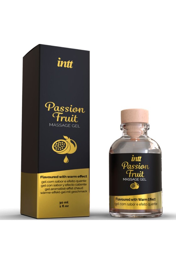 INTT MASSAGE  ORAL SEX - PASSION FRUIT FLAVORED MASSAGE GEL WITH HEAT EFFECT