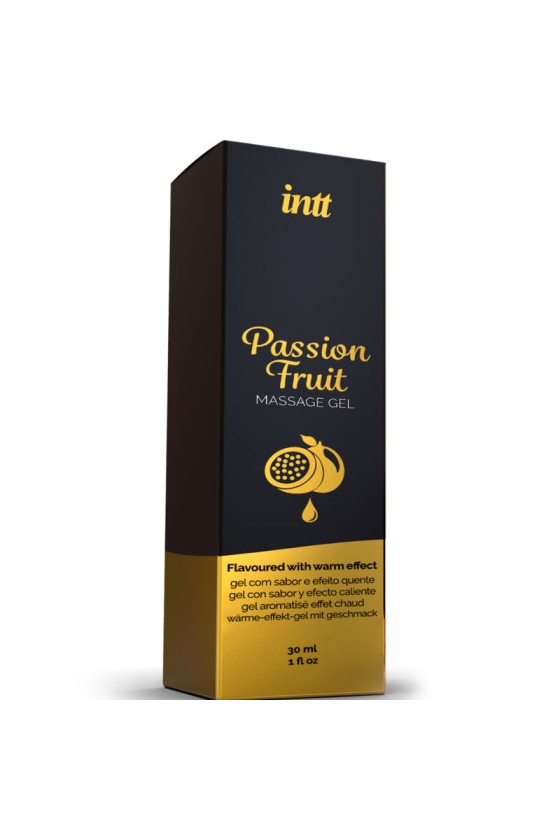 INTT MASSAGE SEXO ORAL - GEL DE MASSAGEM SABOR DE MARACUJÃO COM EFEITO DE CALOR