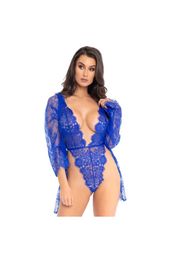 LEG AVENUE TEDDY E ROBE AZUL S