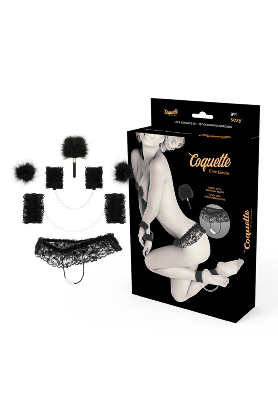 COQUETTE CHIC DESIRE - ACCESSOIRES DENTELLE BONDAGE SET DELUXE