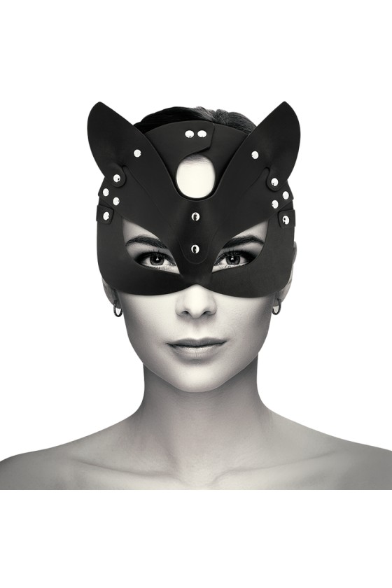 COQUETTE CHIC DESIRE - MASQUE EN CUIR VEGAN AVEC OREILLES DE CHAT