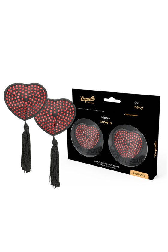 COQUETTE CHIC DESIRE - CUBREPEONES ROJO / NEGRO