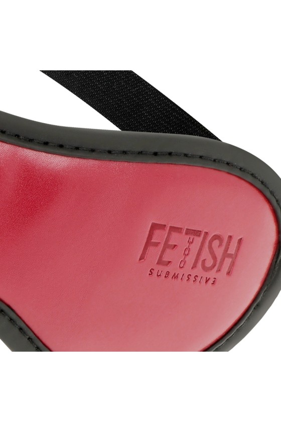 FETISH SUBMISSIVE DARK ROOM - MASQUE EN CUIR VÉGAN AVEC DOUBLURE EN NÉOPRÈNE