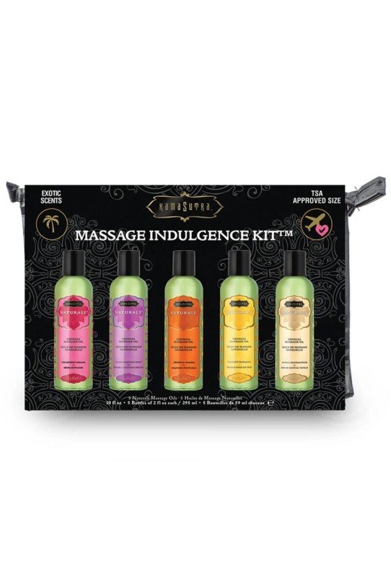 KAMASUTRA - KIT OLIO DA MASSAGGIO INDULGENZA