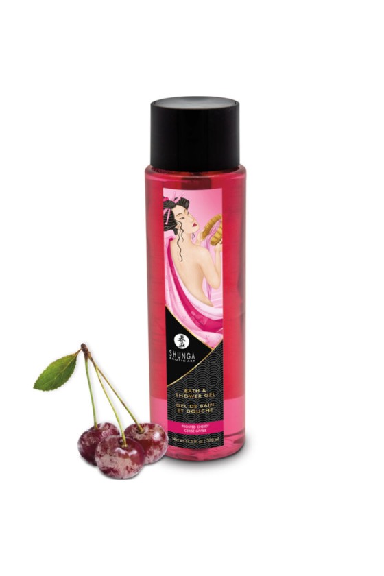 SHUNGA - GEL DE DUCHA DE BAÑO HELADO CEREZA 370 ML