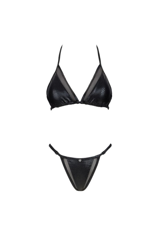 OBSESSIVE - BIKINI NERO PUNTA NEGRA L