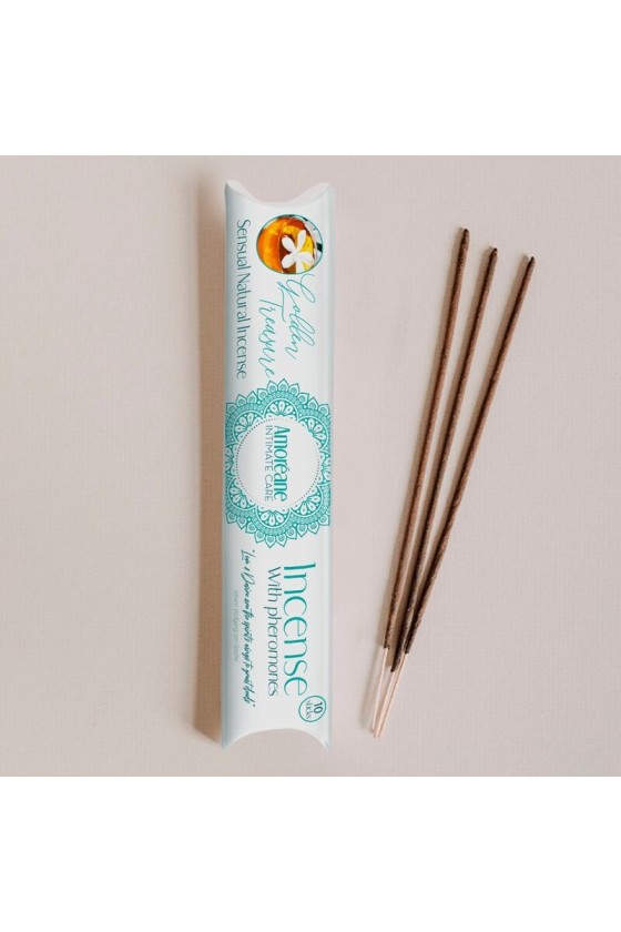 AMOREANE - GOLDEN TREASURE INCENSE WITH PHEROMONES JASMINE AROMA