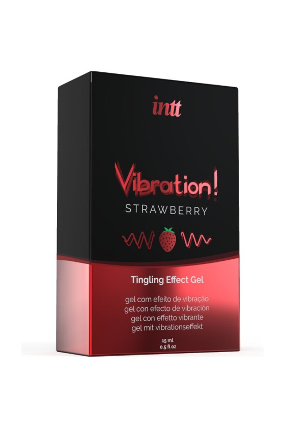 INTT - POTENTE GEL VIBRADOR LÍQUIDO ESTIMULANTE ÍNTIMO FRESA 15 ML