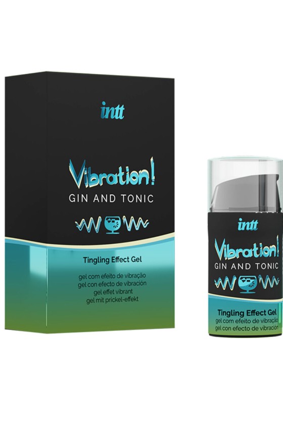 INTT - KRAFTVOLLES INTIMSTIMULIERENDES FLÜSSIGES VIBRATOR-GEL GIN  TONIC 15 ml