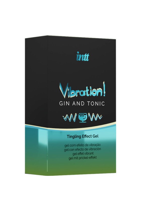 INTT - KRAFTVOLLES INTIMSTIMULIERENDES FLÜSSIGES VIBRATOR-GEL GIN  TONIC 15 ml