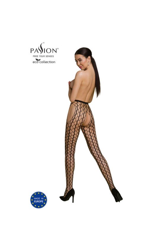 PASSION - COLLEZIONE ECO BODYSTOCKING ECO S007 NERO