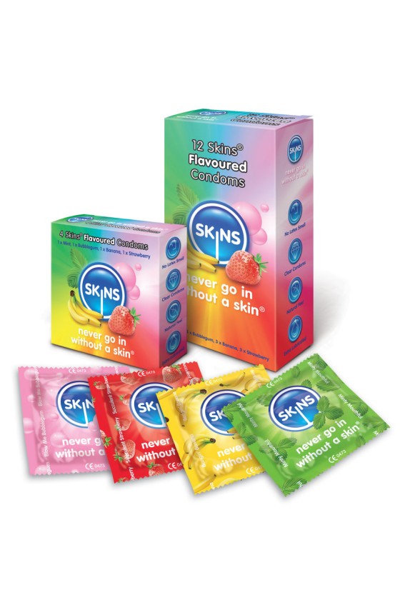 SKINS - CONDOM FLAVOURS 12 PACK