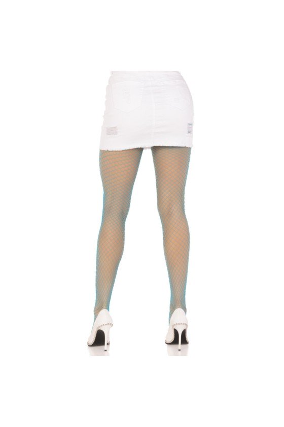 LEG AVENUE - COLLANT A RETE IN LYCRA BLU