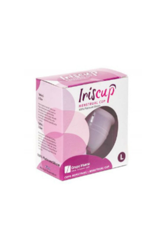 IRISCUP - COPPA MESE GRANDE ROSA + SACCHETTO STERILIZZATORE GRATUITO