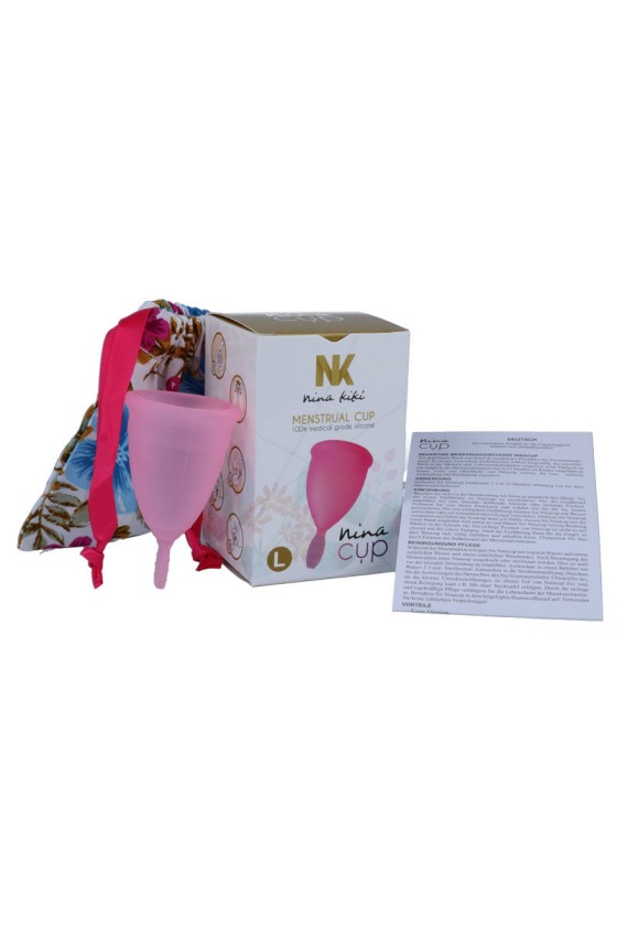 NINA KIKÍ - COUPE MENSTRUELLE ROSE TAILLE L