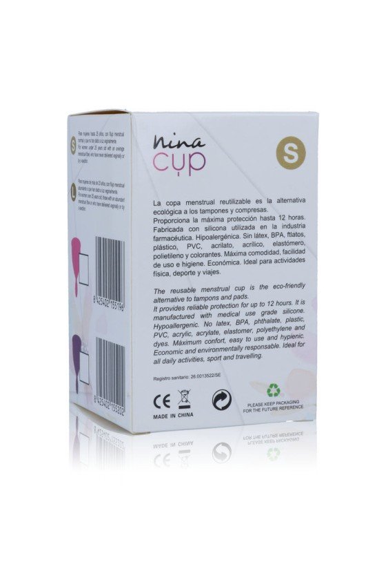 NINA KIKÍ - COPA MENSTRUAL ROSA TALLA S