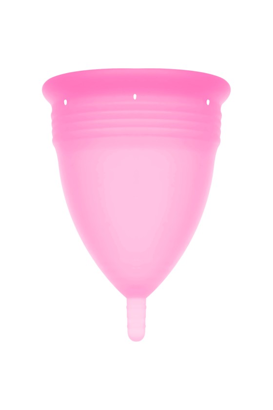 STERCUP - COPO MENSTRUAL DE SILICONE FDA TAMANHO L ROSA