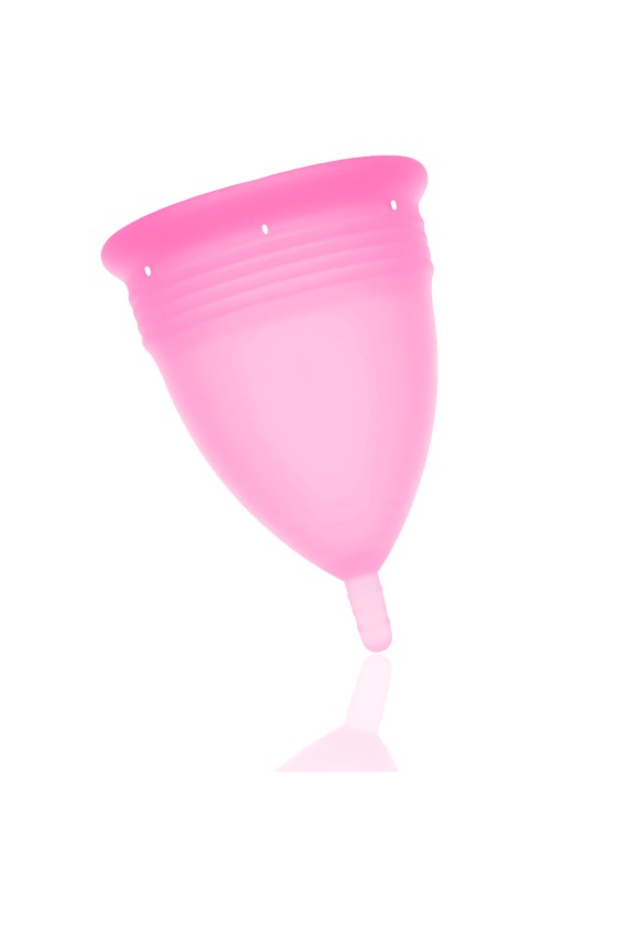 STERCUP - COUPE MENSTRUELLE EN SILICONE FDA TAILLE L ROSE